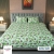 China Rose Print Bed Sheet – Green