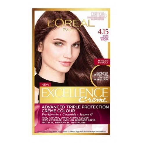 L'Oreal Paris Excellence 4.15 Natural Dark Frosted Brown Hair Color