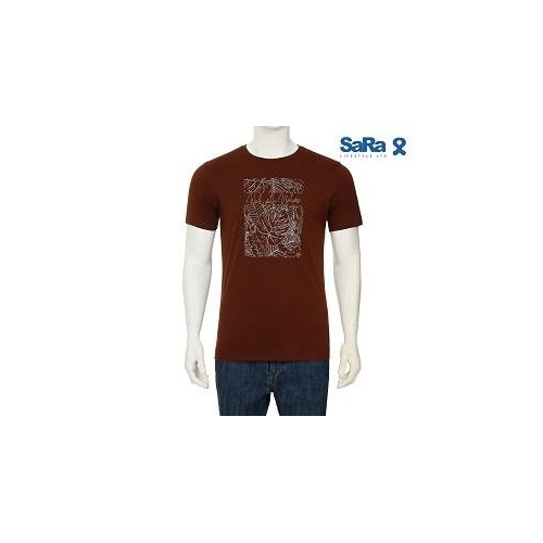 SaRa Men's T -Shirt Chocolate