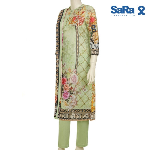 SaRa Ladies Ethnic 3 pcs (WLW101FB-SEA GREEN), 2 image