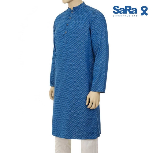 SaRa Mens Panjabi (MPJ101FBB-Royal Blue), 2 image