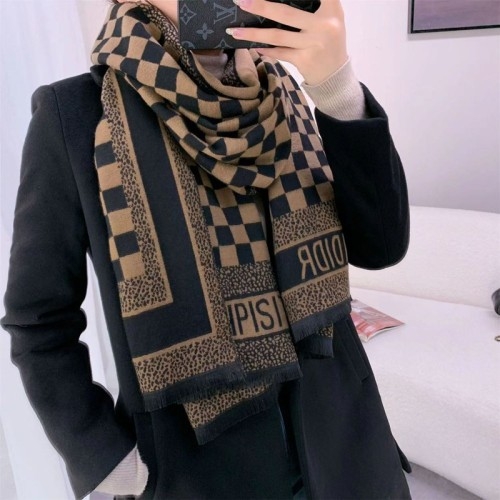 2023 Fashion Luxury Scarf Winter Women Shawls Warm Blanket Wraps Female Foulard Bandana Thick Print Scarves New Neckerchief, 4 image